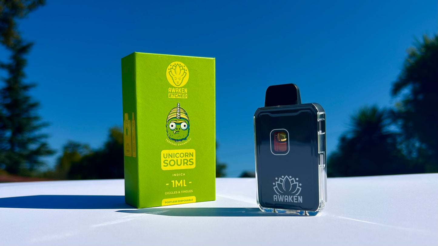 Awaken Etched Disposable Vape - “Unicorn Sours”
