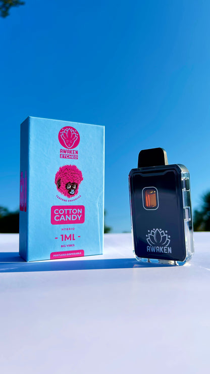 Awaken Etched Disposable Vape - “Cotton Candy”
