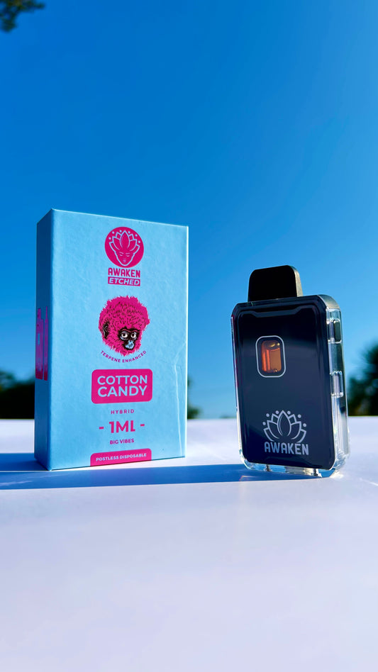 Awaken Etched Disposable Vape - “Cotton Candy”