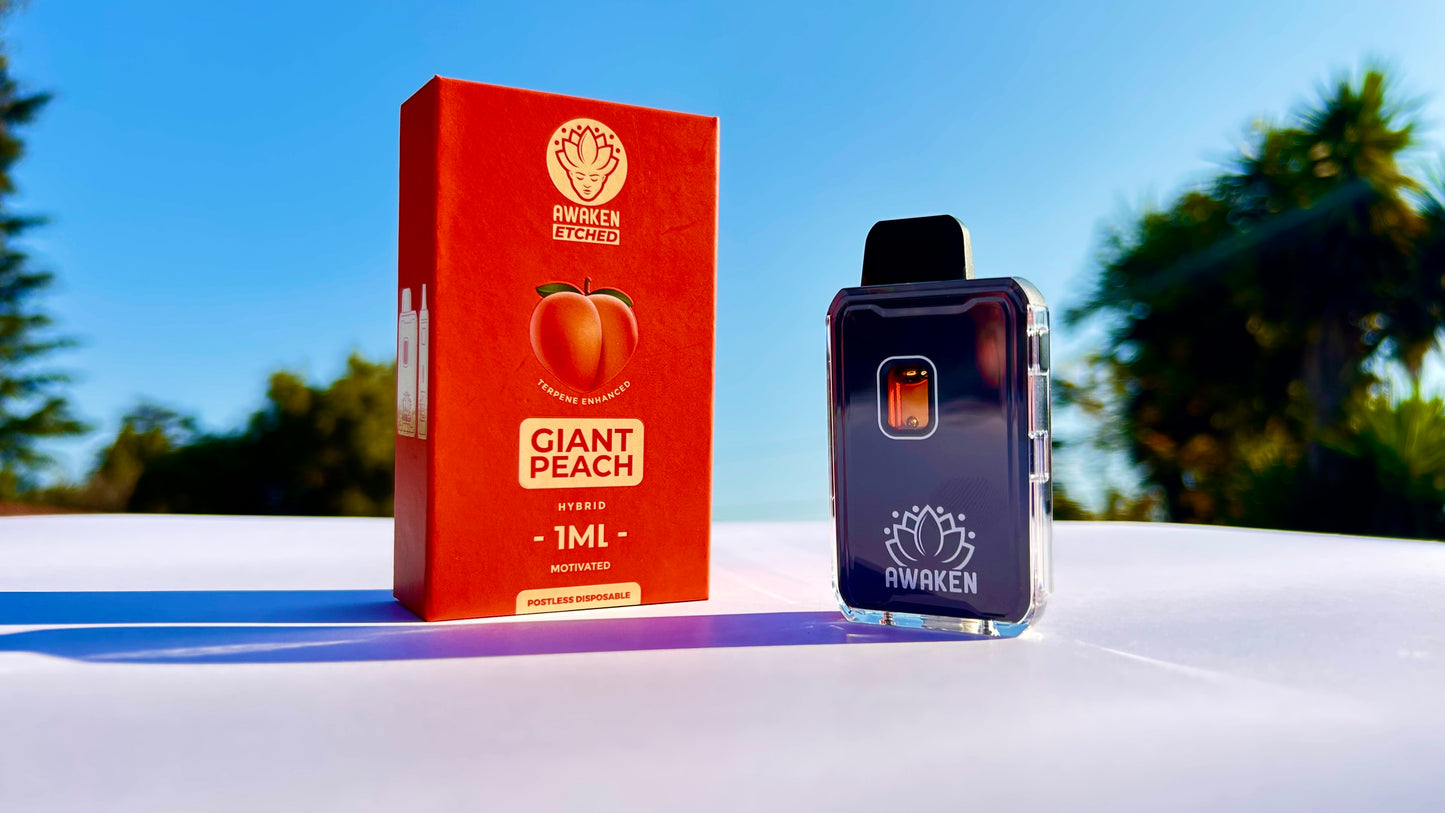 Awaken Etched Disposable Vape - “Giant Peach”