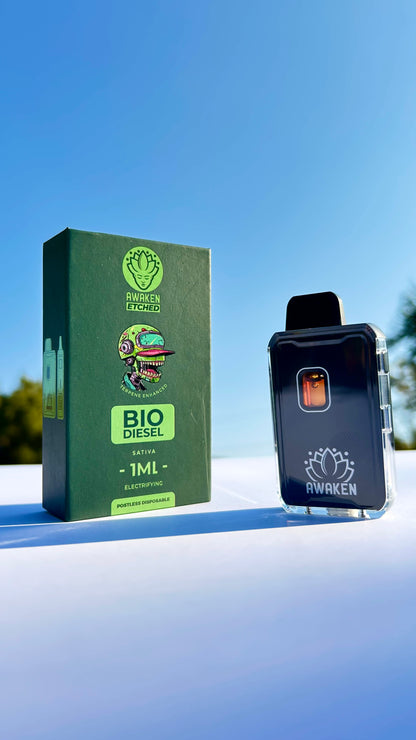 Awaken Etched Disposable Vape - “Bio Fuel”