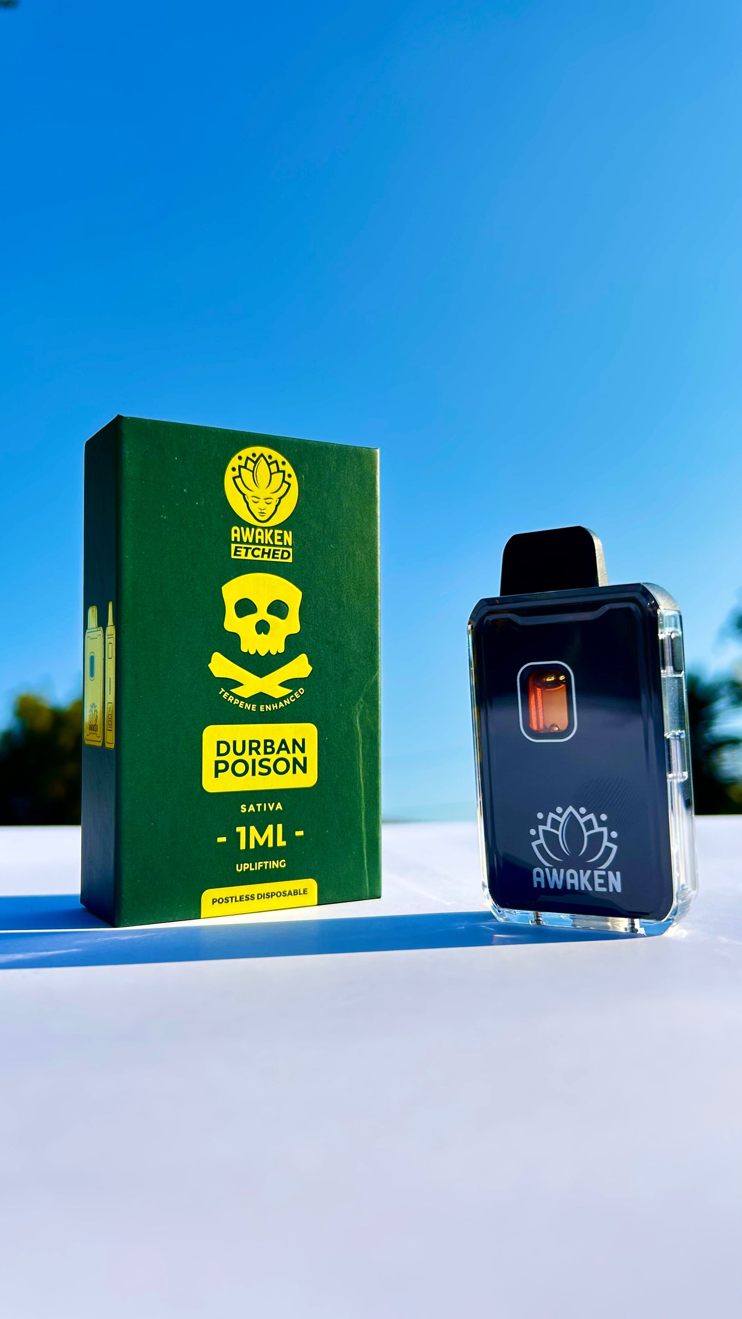 Awaken Etched Disposable Vape - “Durban Poison”